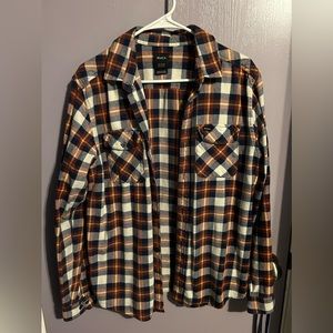 RVCA Blue and Red flannel. Unisex
